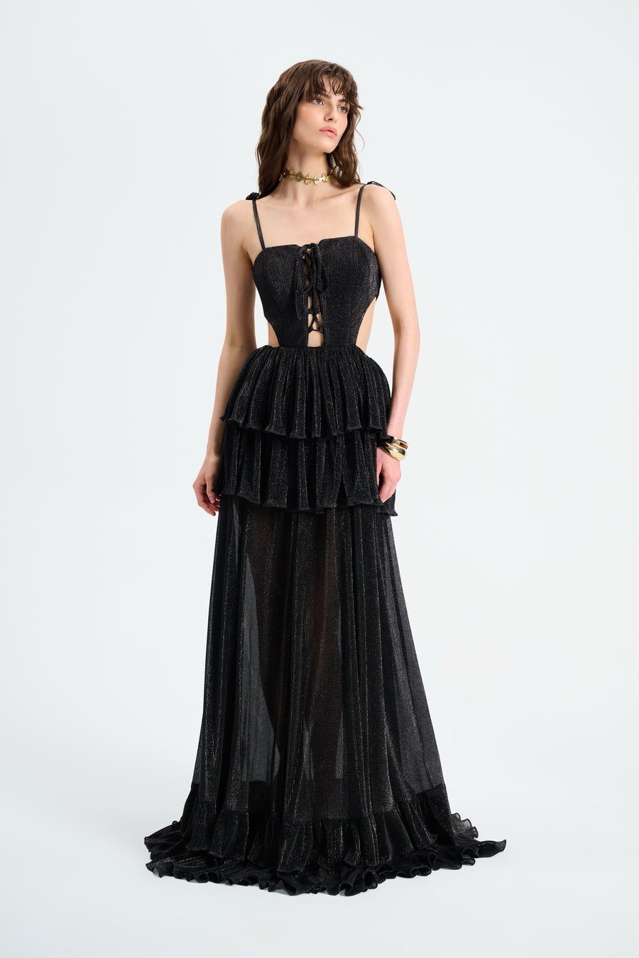 ARIA DRESS / BLACK SPARKLED