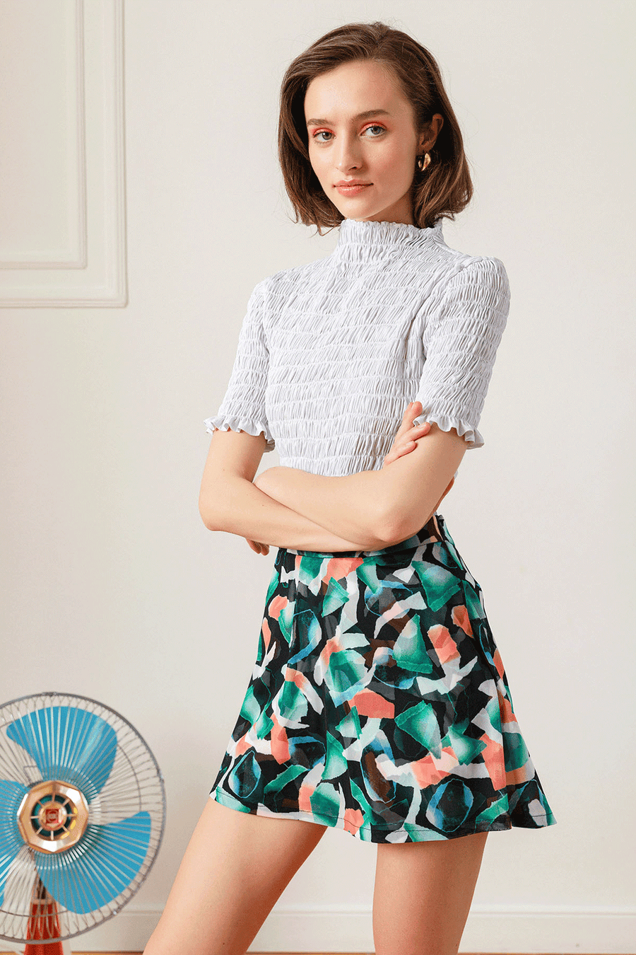 Violet Bluz / Beyaz - NAIA ISTANBUL Shop Online