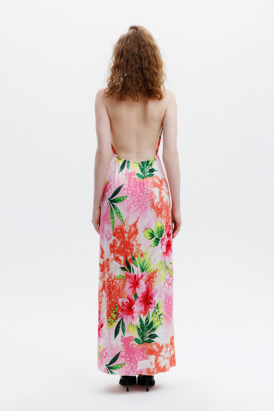 ROSALIE DRESS / PINK JUNGLE PATTERN