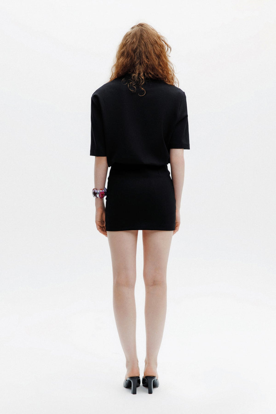 MIU T-SHIRT DRESS / BLACK