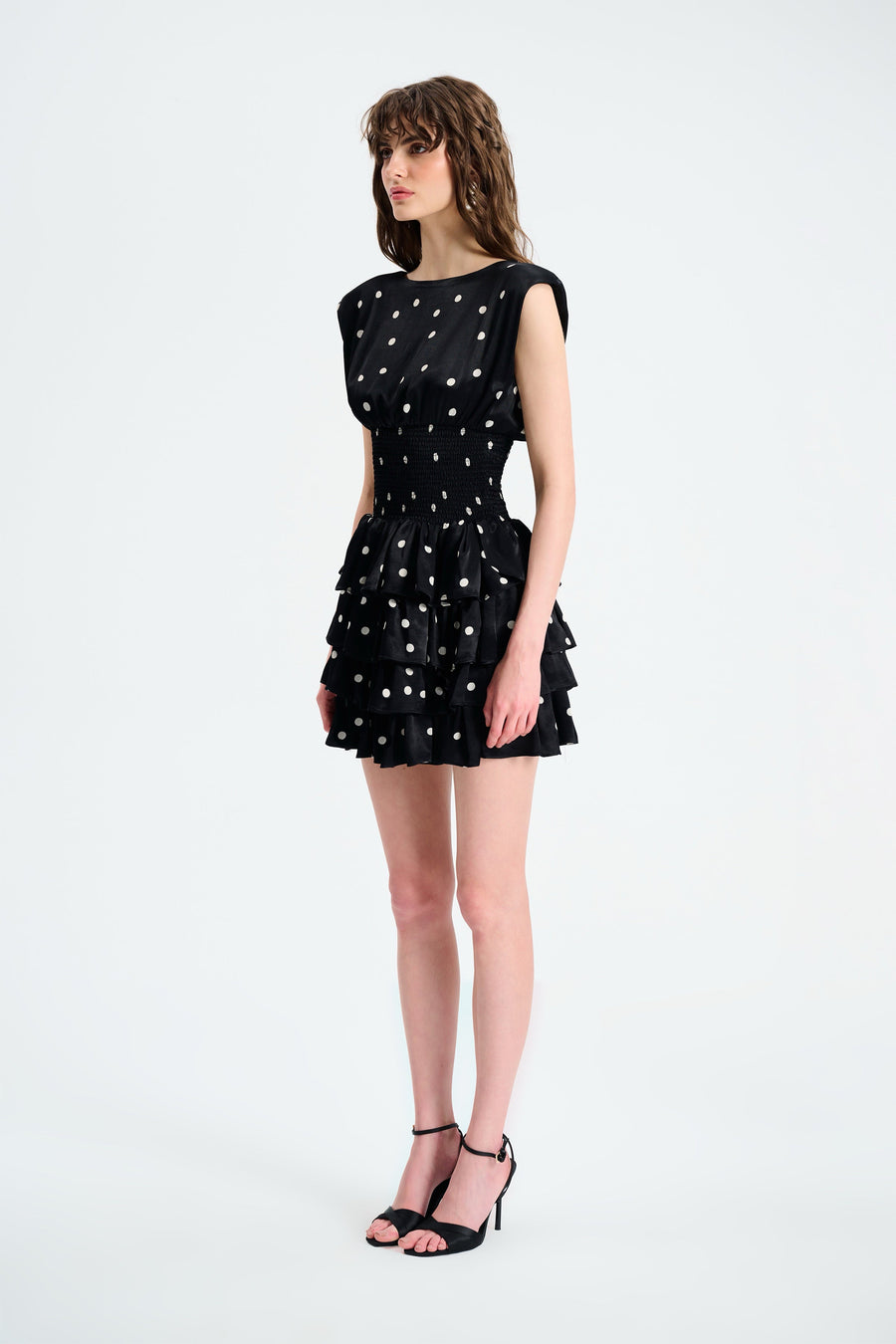 COCO DRESS / BLACK POLKA DOT