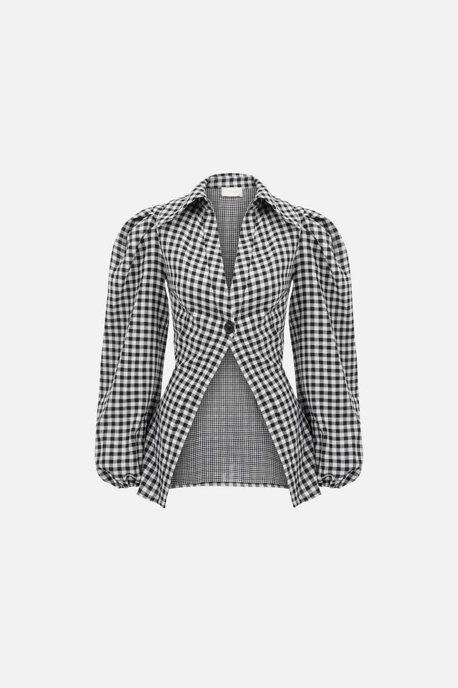 KATE SHIRT / BLACK AND WHITE PLAIDED