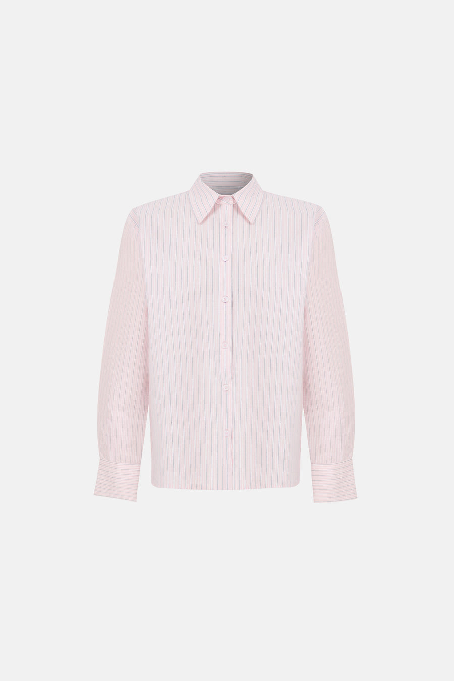 DION SHIRT / BABY PINK STRIPED