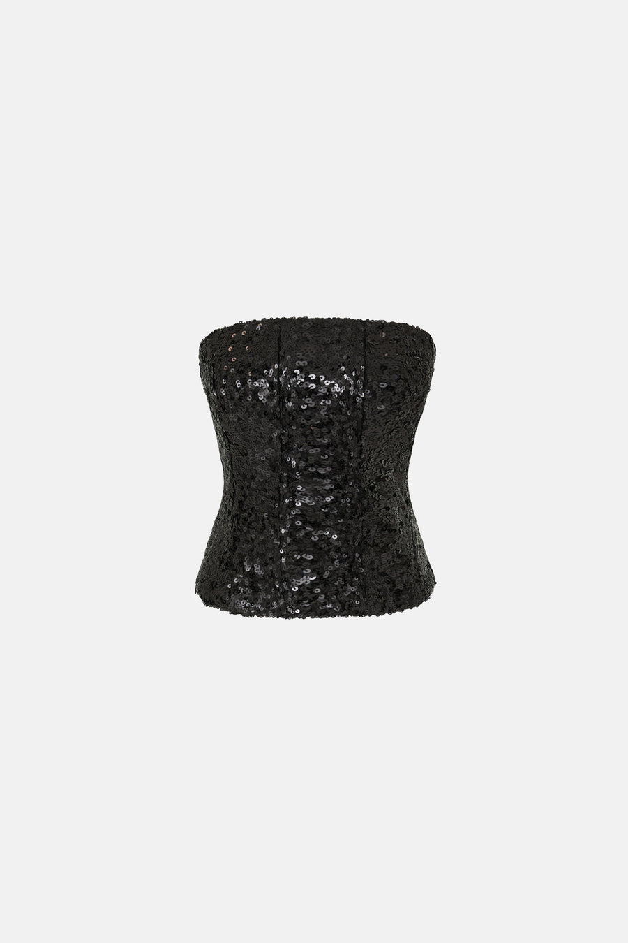 ALLURE BUSTIER / BLACK SEQUINED