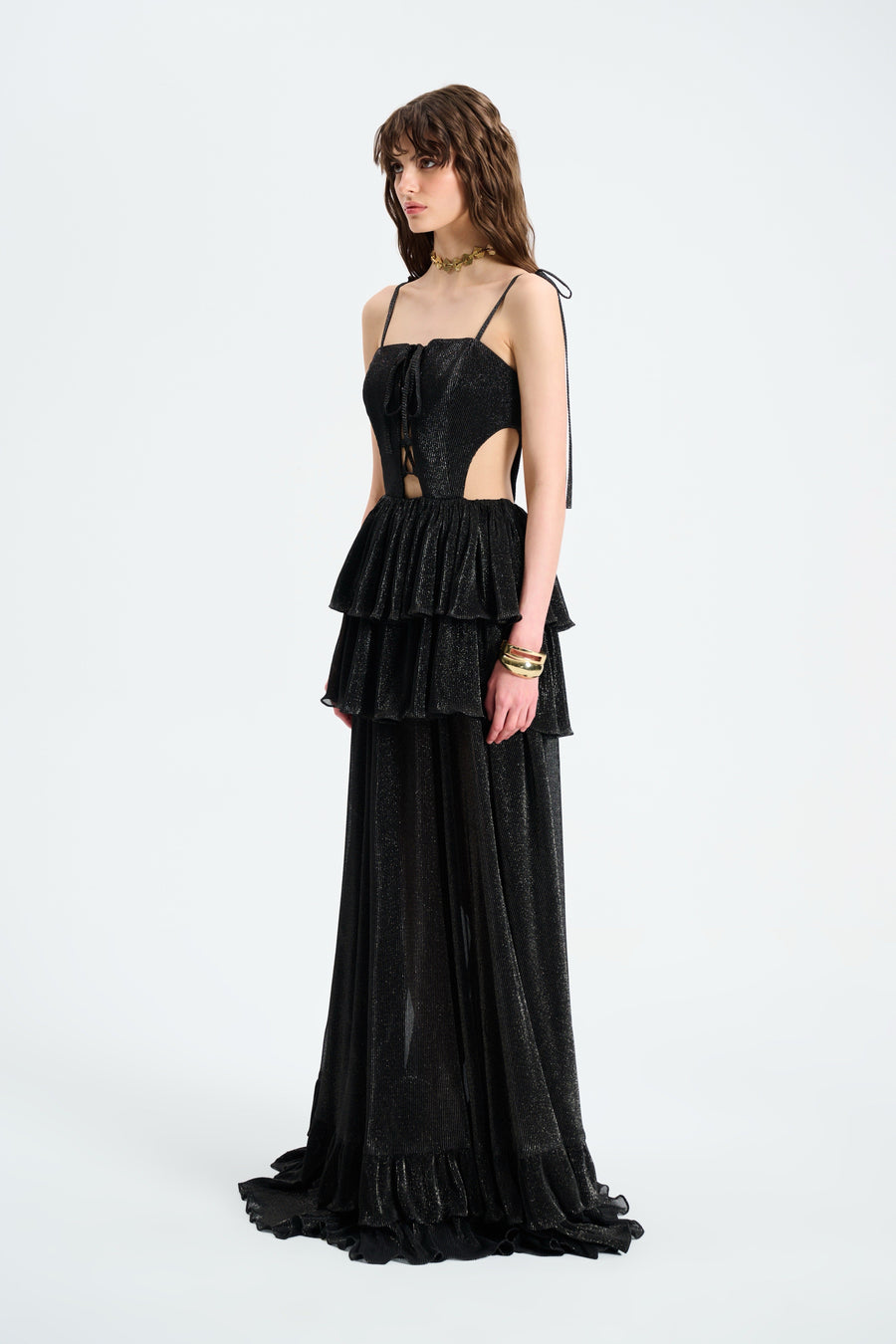 ARIA DRESS / BLACK SPARKLED