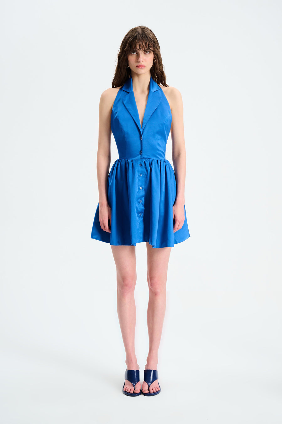 SUNRAY MINI DRESS / BLUE