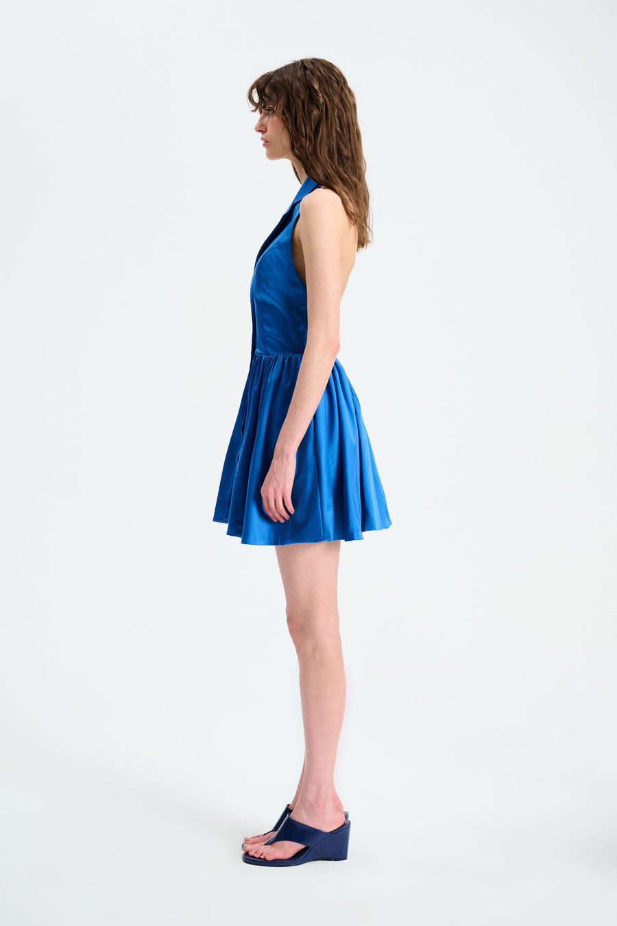 SUNRAY MINI DRESS / BLUE