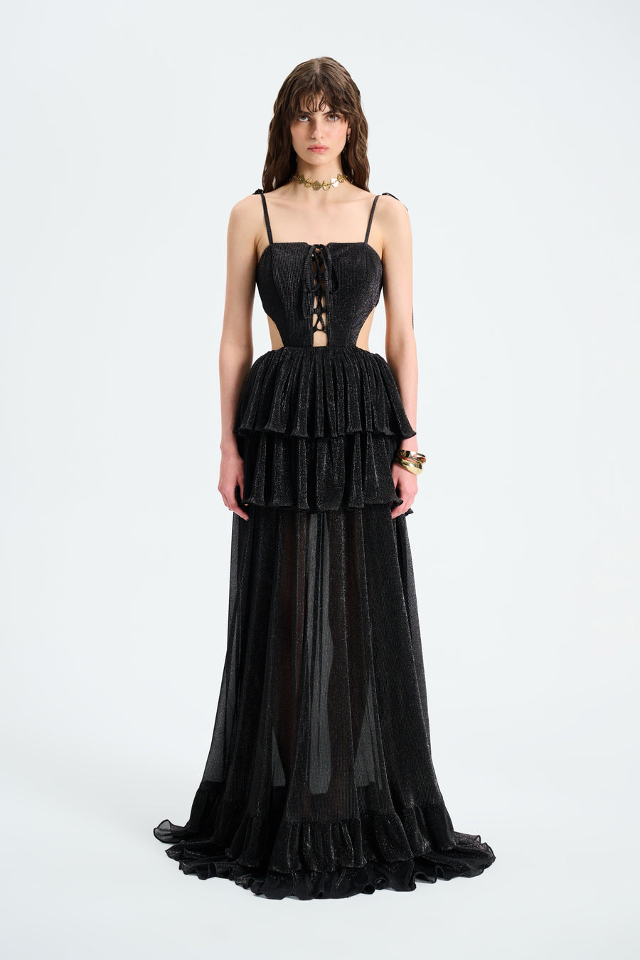ARIA DRESS / BLACK SPARKLED