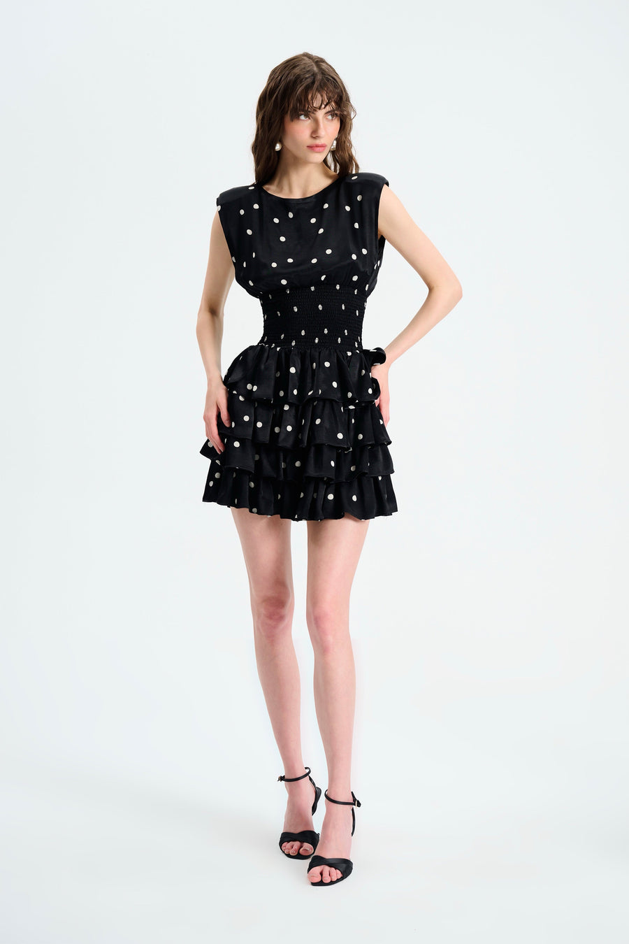 COCO DRESS / BLACK POLKA DOT