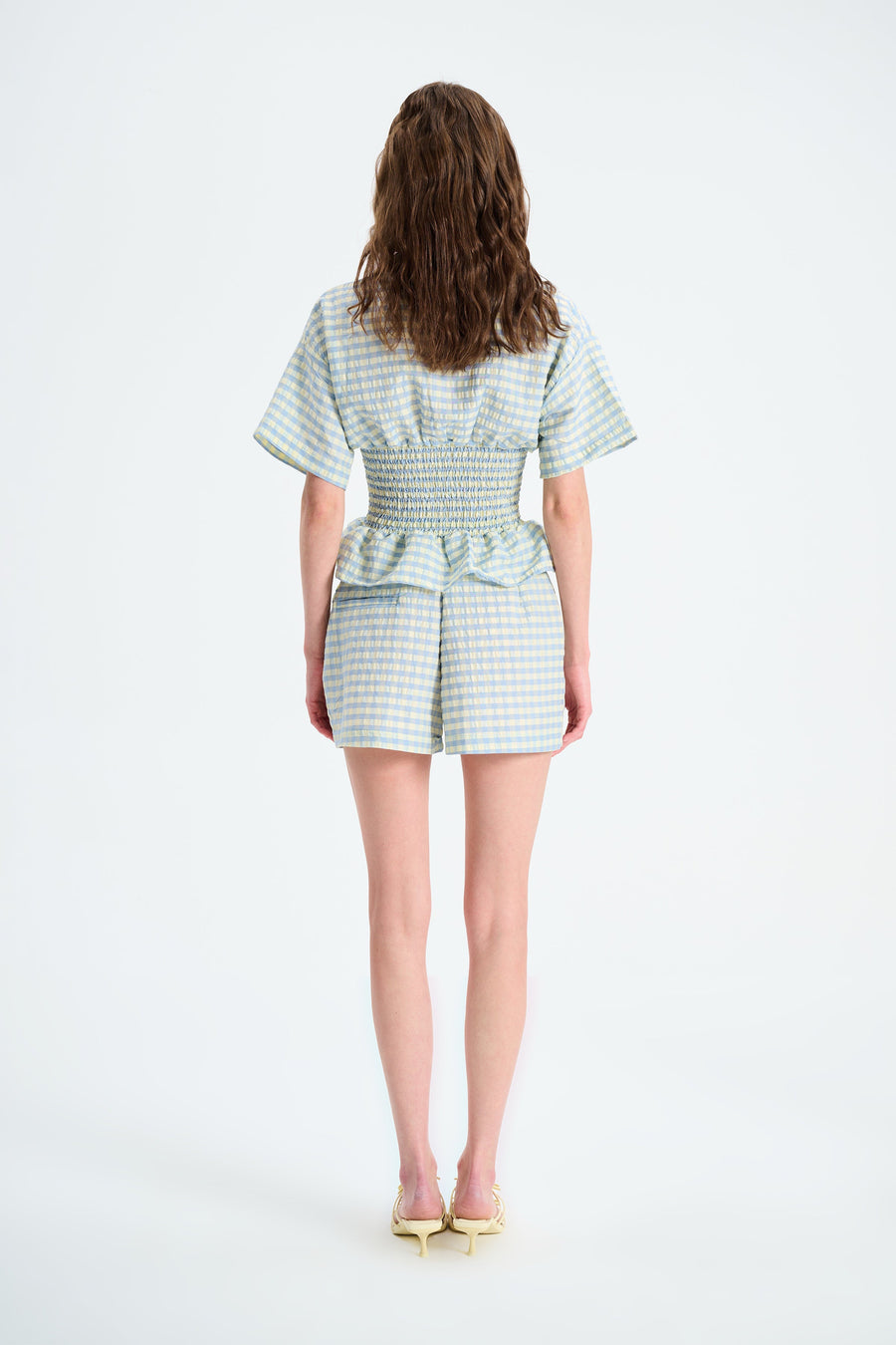 BLAIR SHIRT / ECRU GREEN PLAID