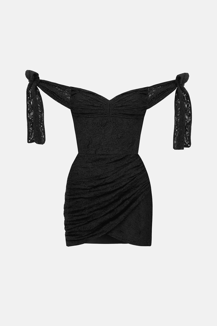 NYLA LACE DRESS / BLACK