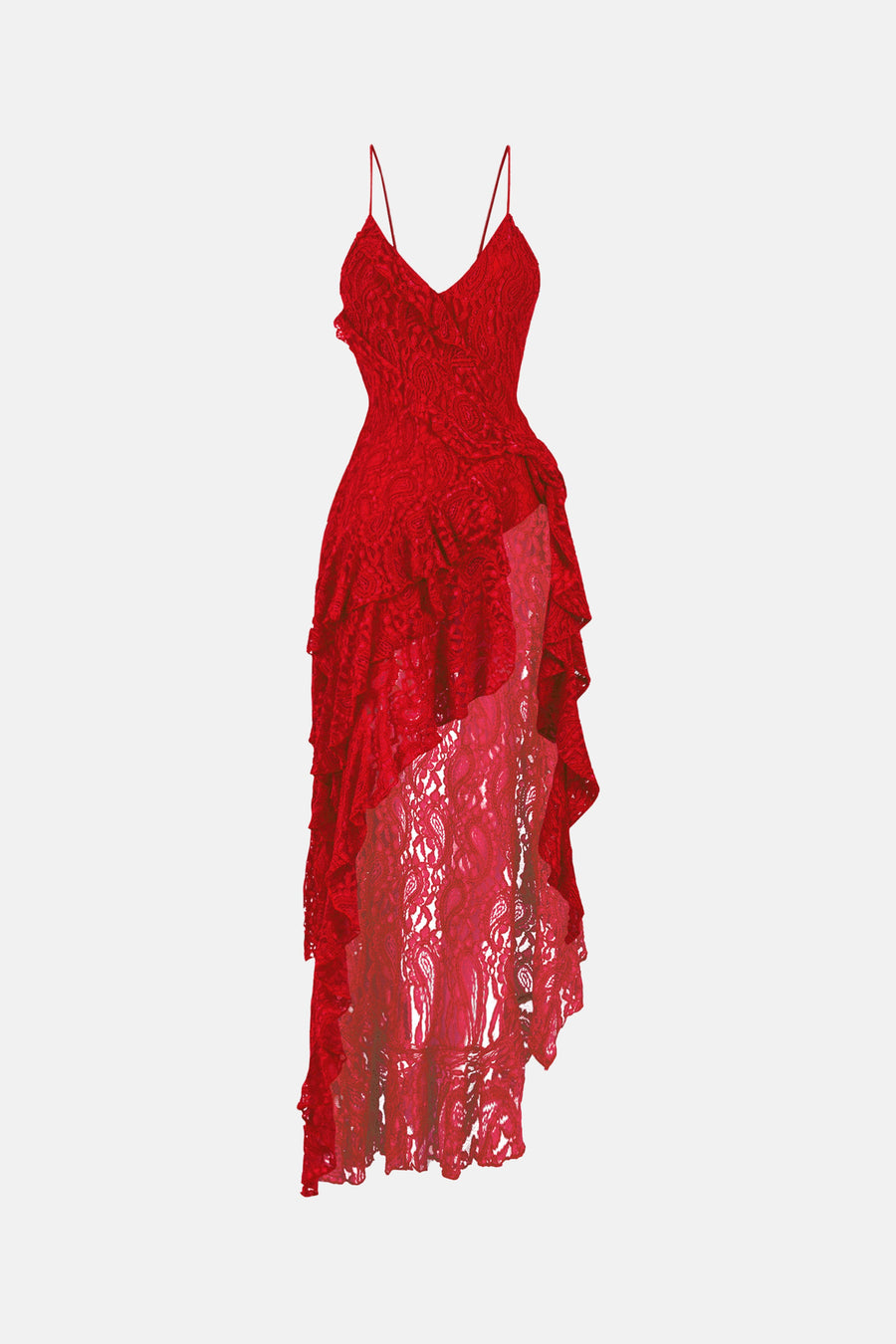 CARMEN LACE DRESS / RED