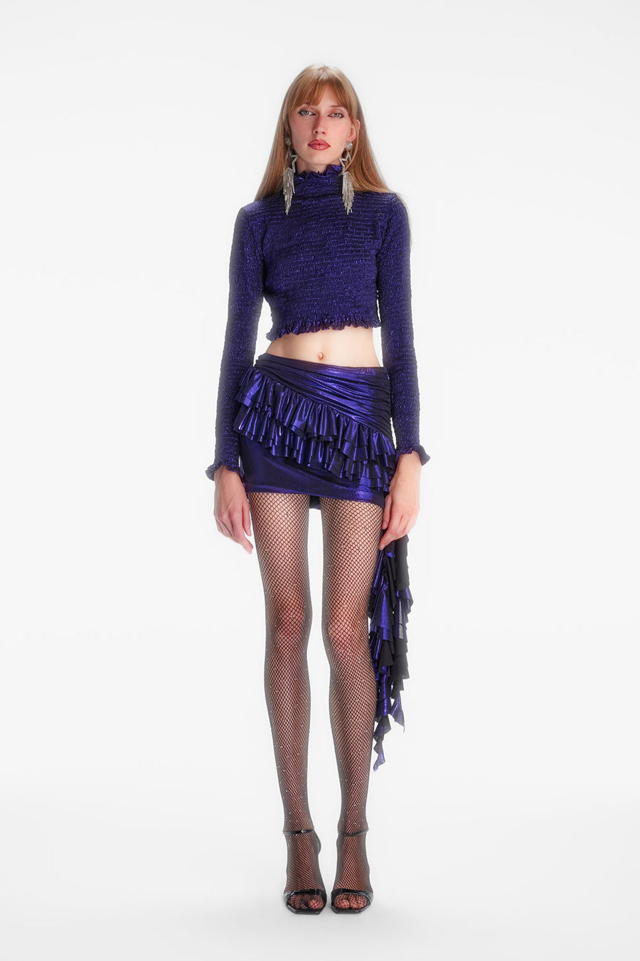 CARMEN SKIRT / SHINY PURPLE