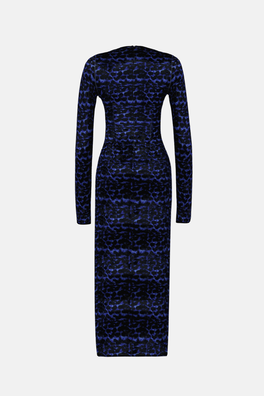 CRUELLA MAXI DRESS / MIDNIGHT BLUE LEOPARD