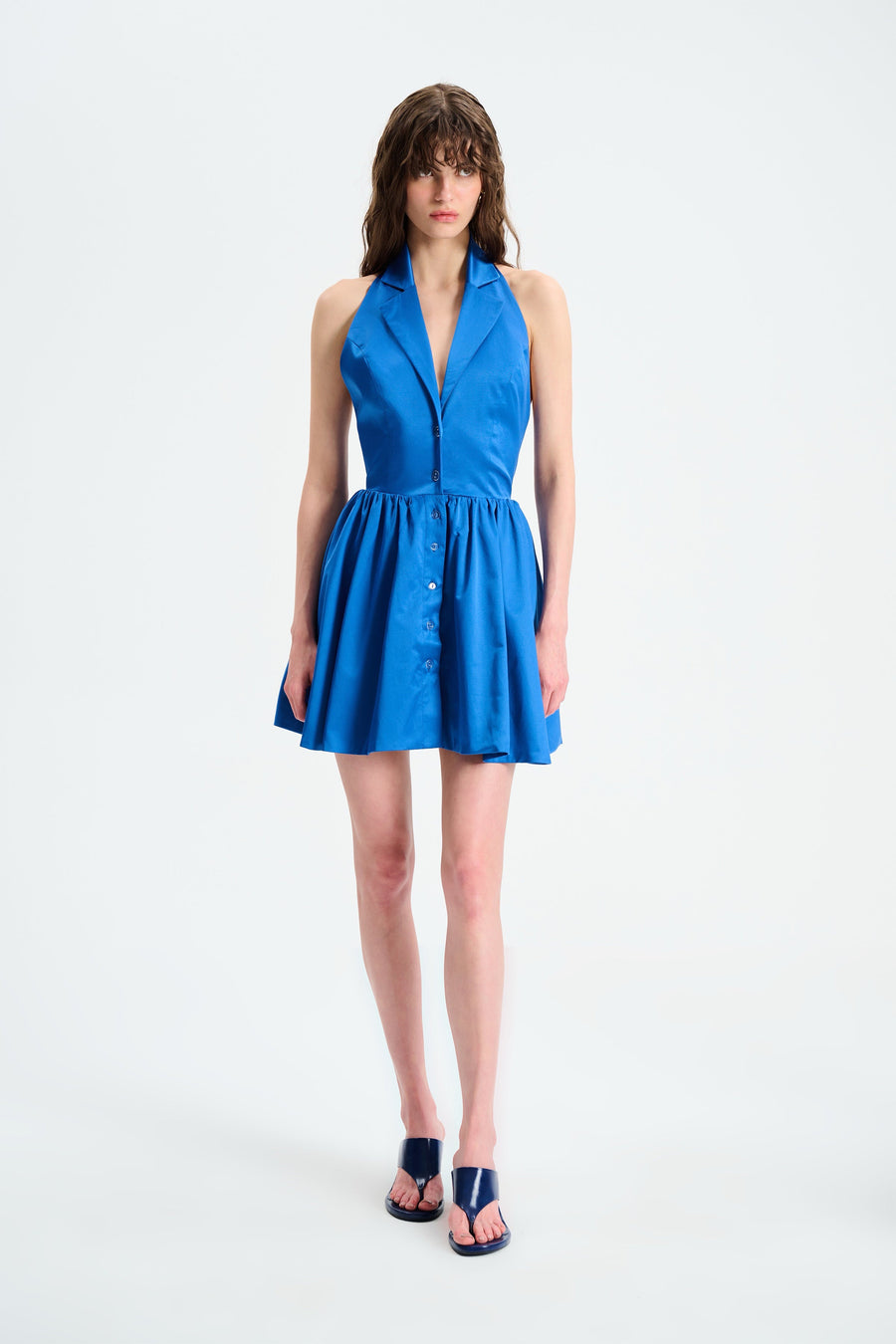 SUNRAY MINI DRESS / BLUE