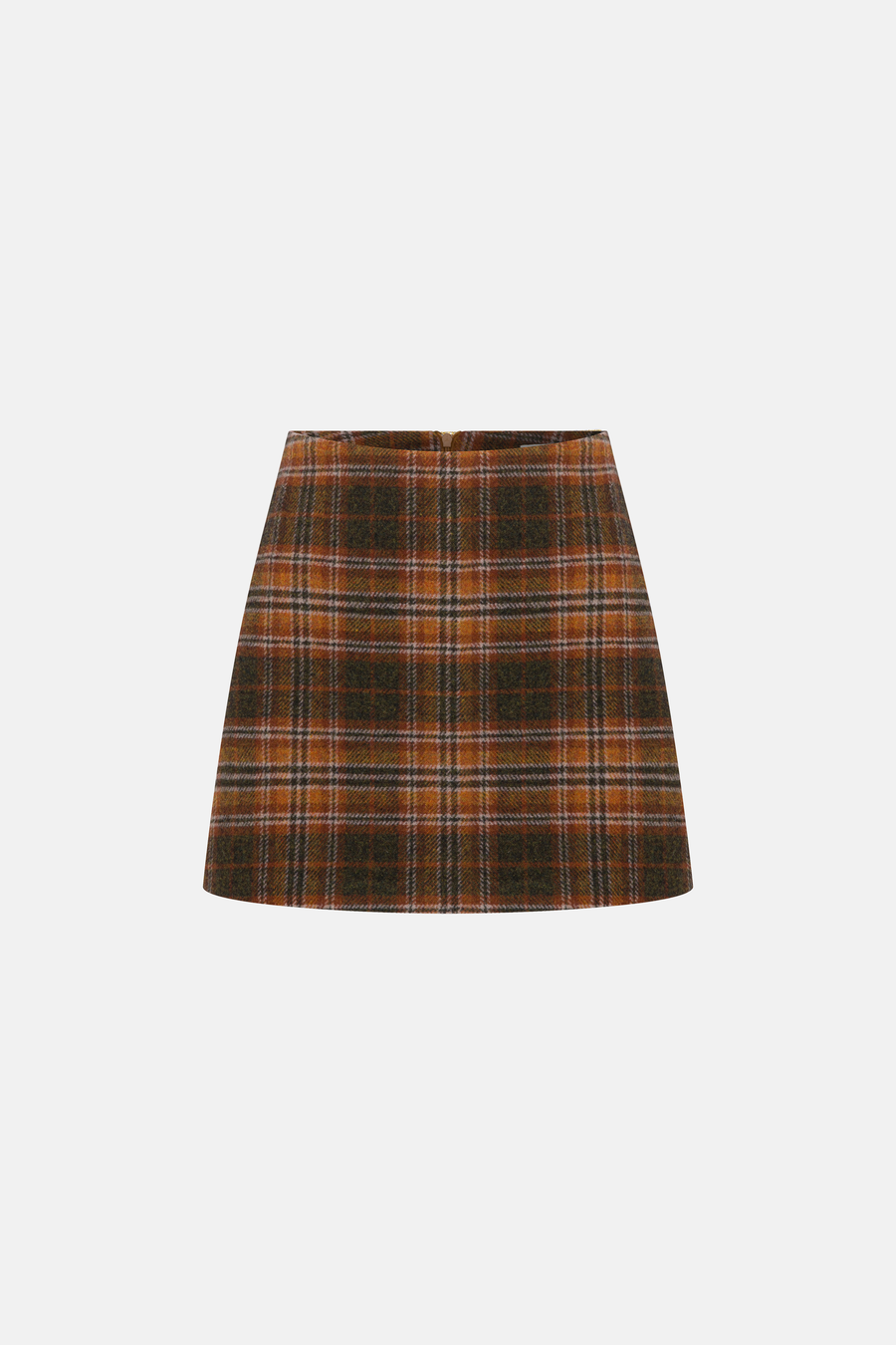 DREAM MAKER SKIRT / BROWN PLAID