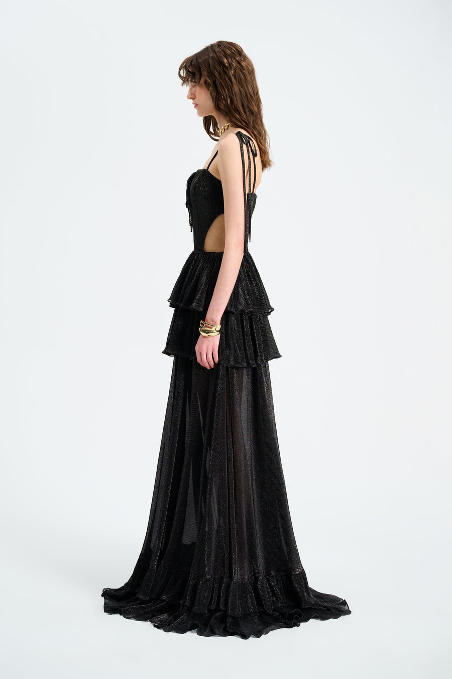 ARIA DRESS / BLACK SPARKLED