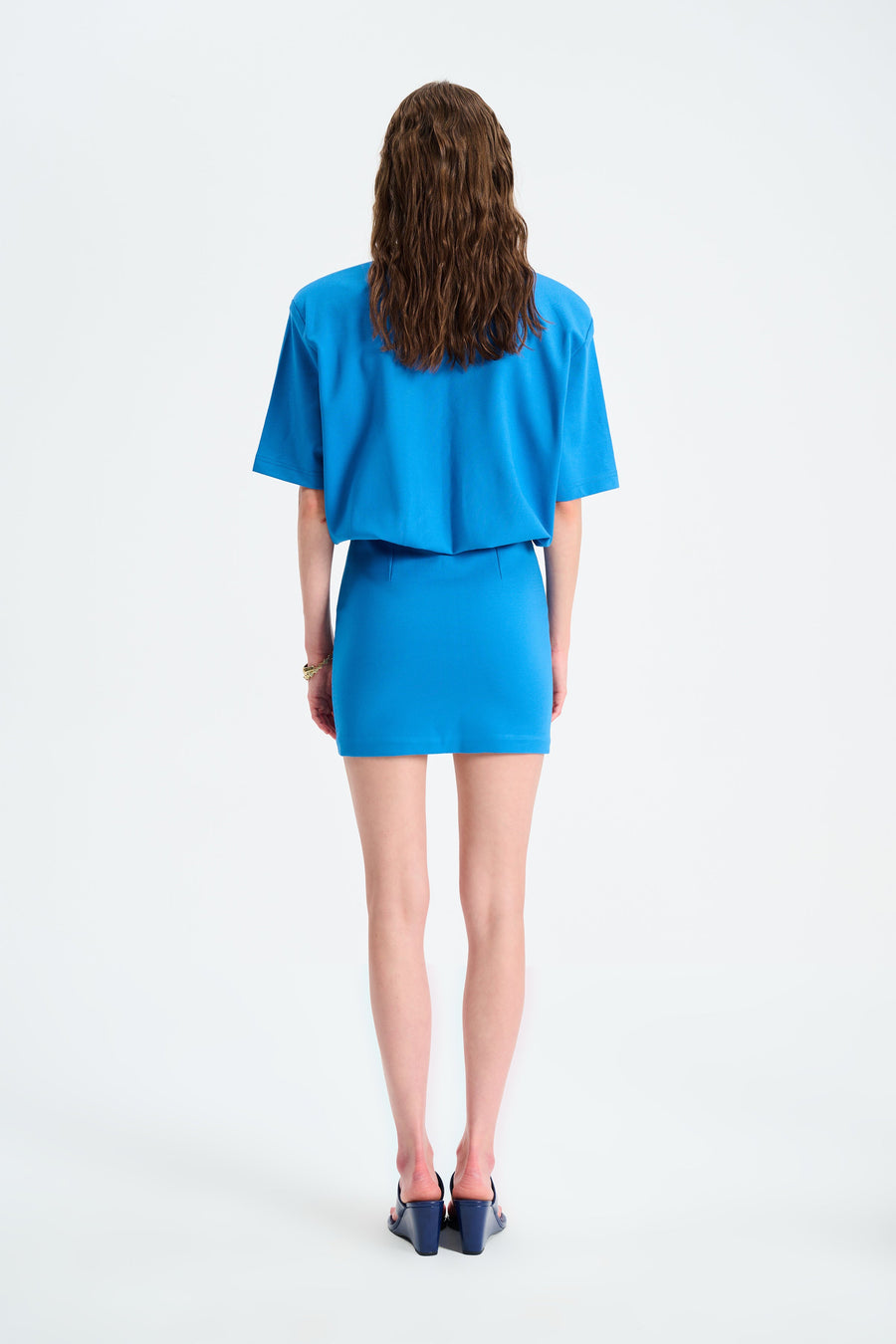 MIU T-SHIRT DRESS / BLUE