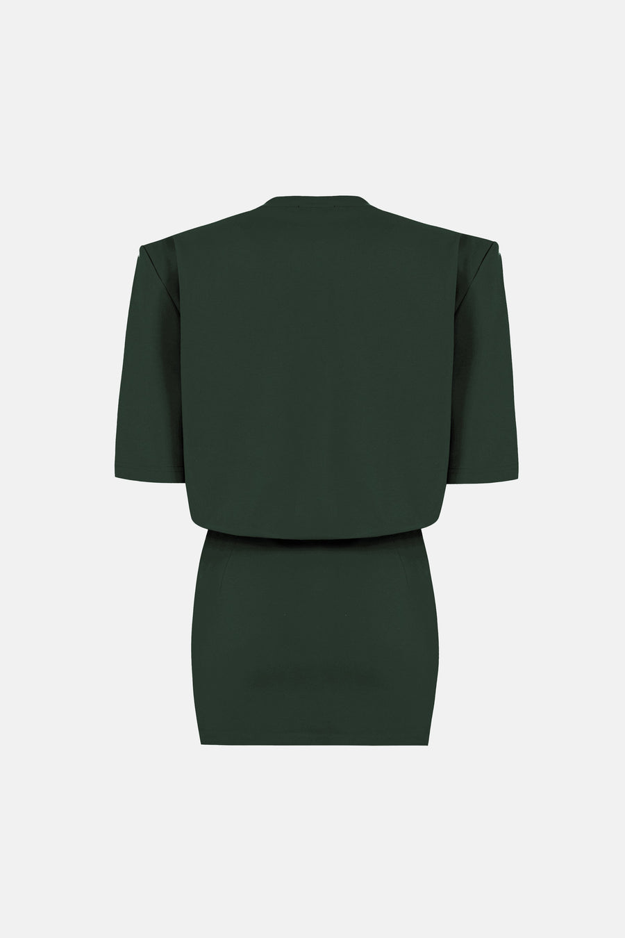 MIU T-SHIRT DRESS / DARK GREEN