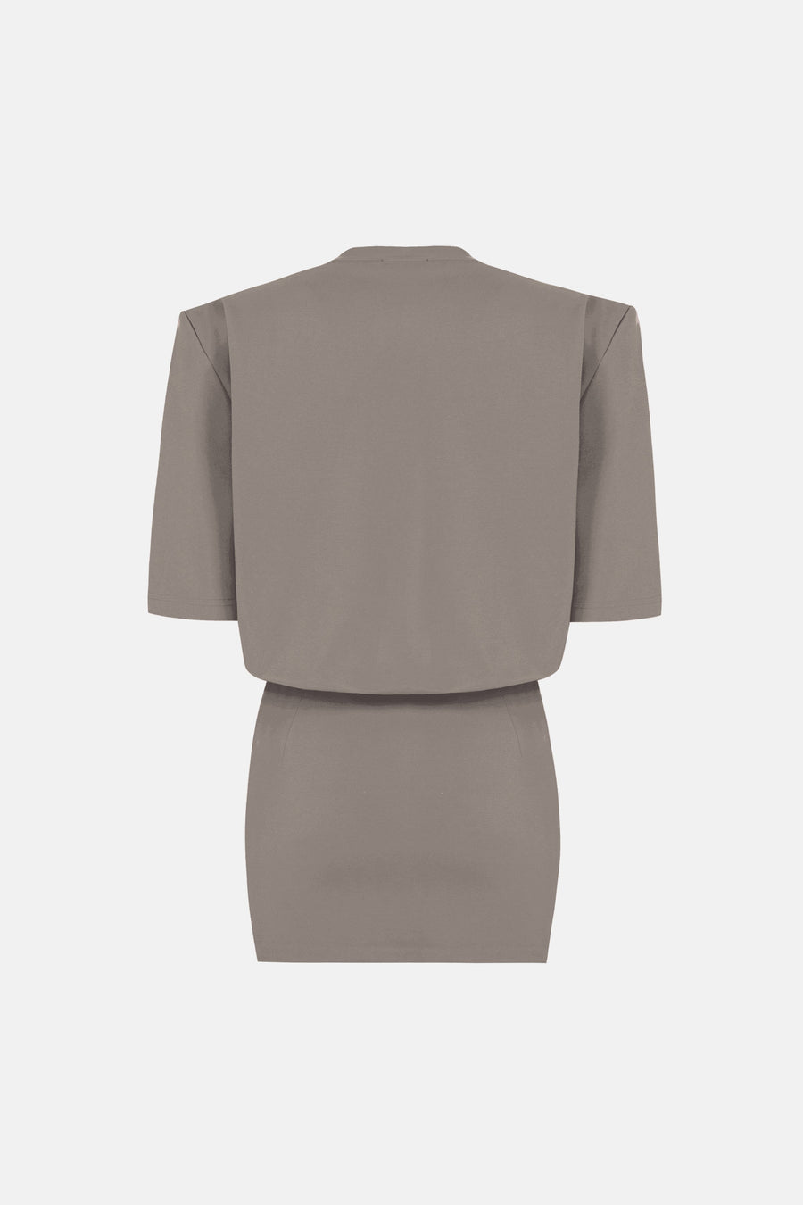 MIU T-SHIRT DRESS / STONE COLOR