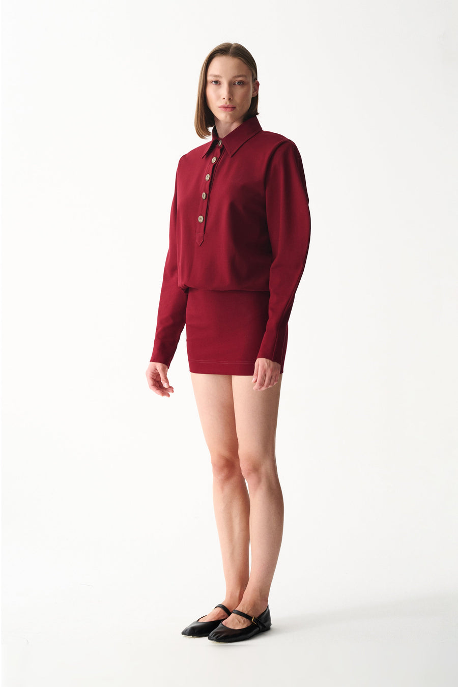 LUCKY DRESS / MAROON