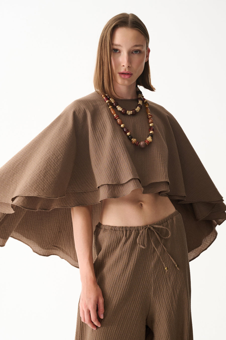 HEAVEN CAPE / BROWN
