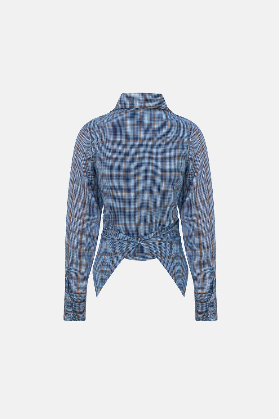 GINA SHIRT / BLUE PLAID