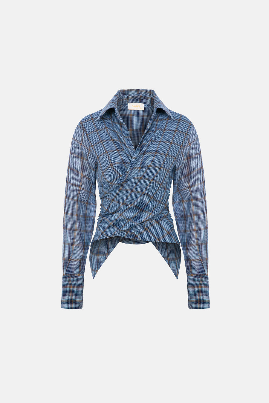 GINA SHIRT / BLUE PLAID