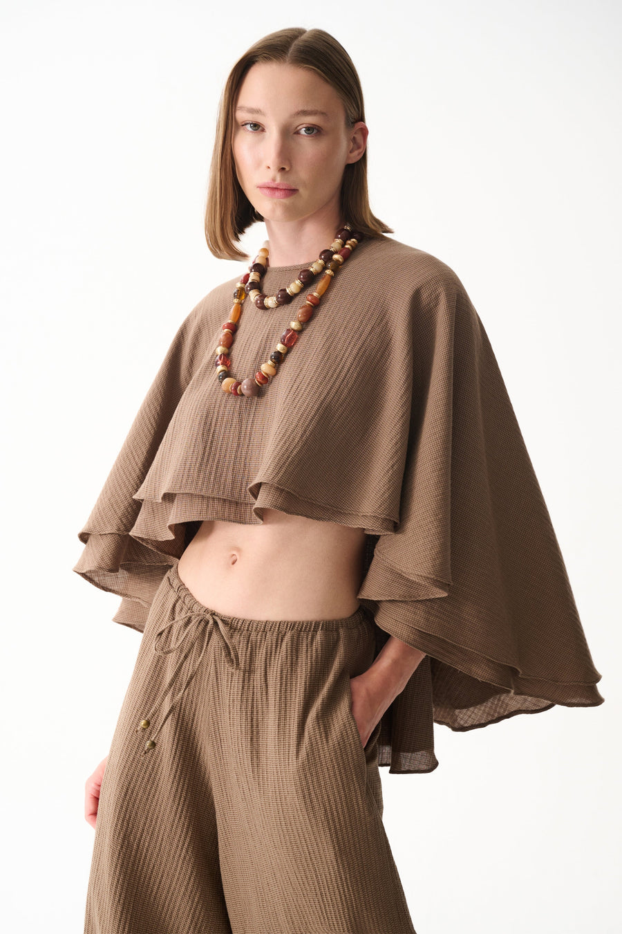 HEAVEN CAPE / BROWN