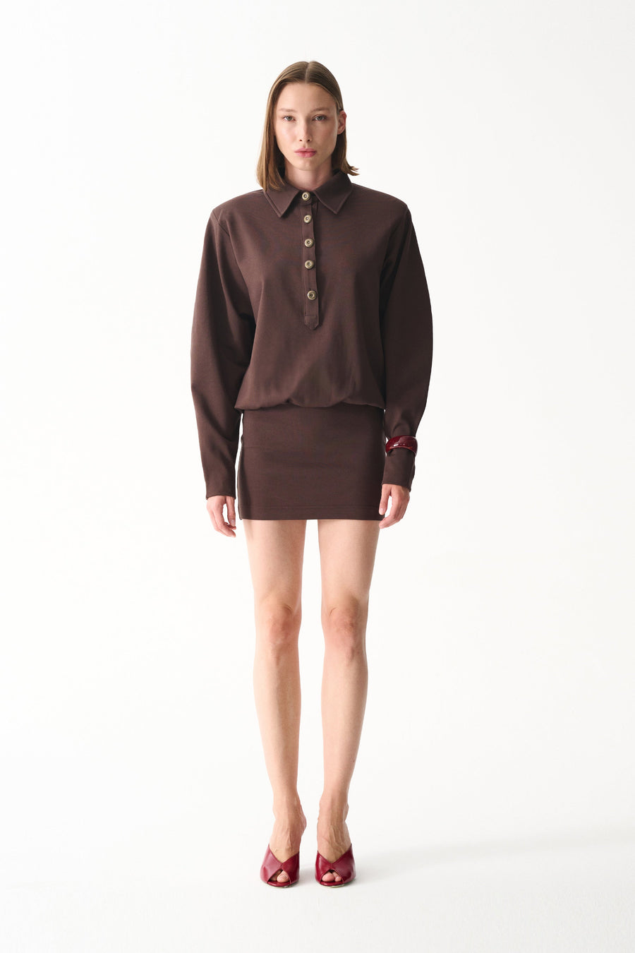 LUCKY DRESS / BROWN