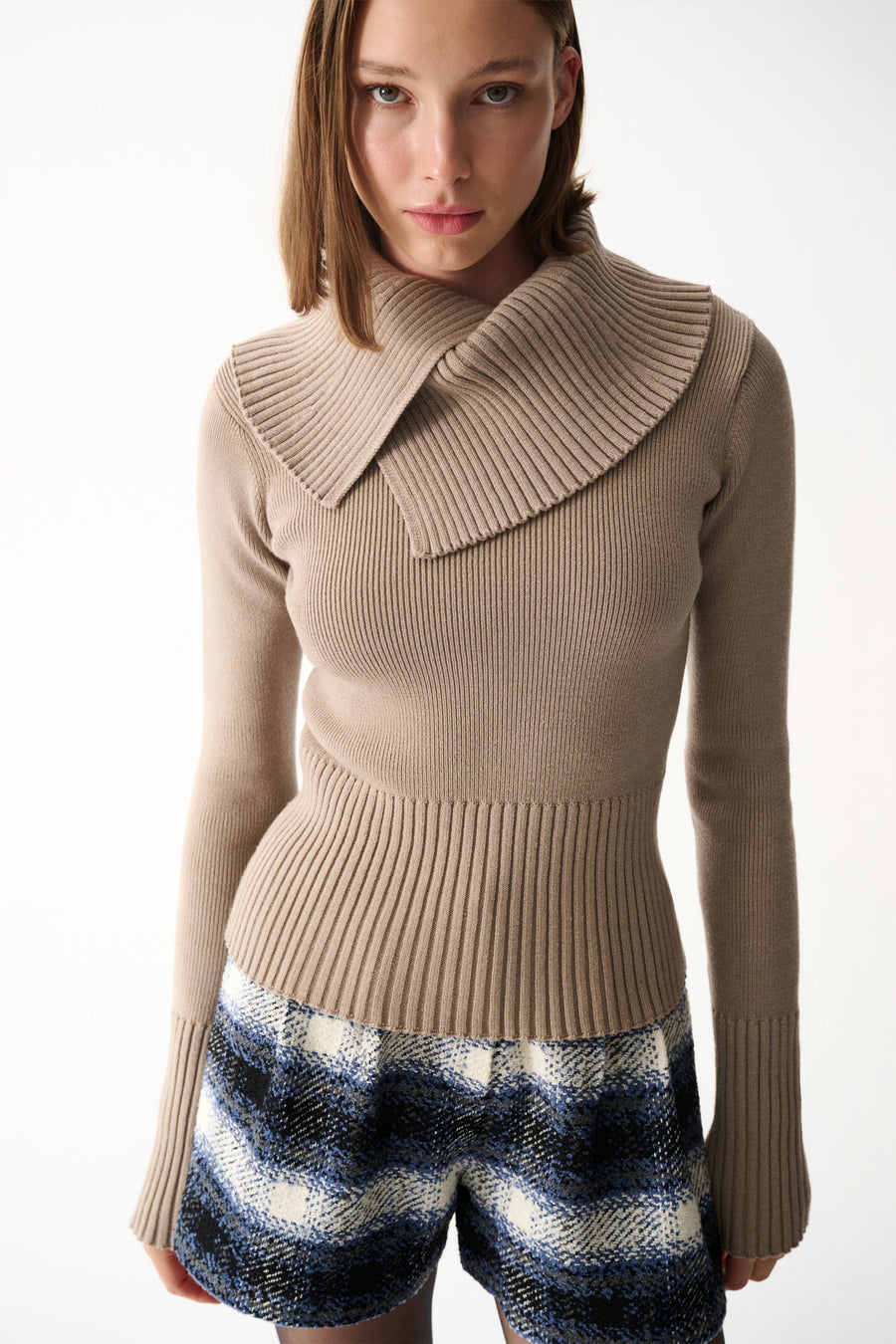 NOLA KNIT SWEATER / STONE COLOR