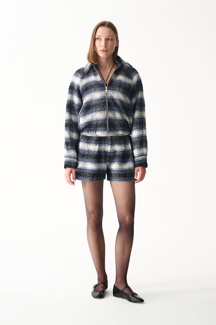 INDIGO JACKET / NAVY BLUE PLAID