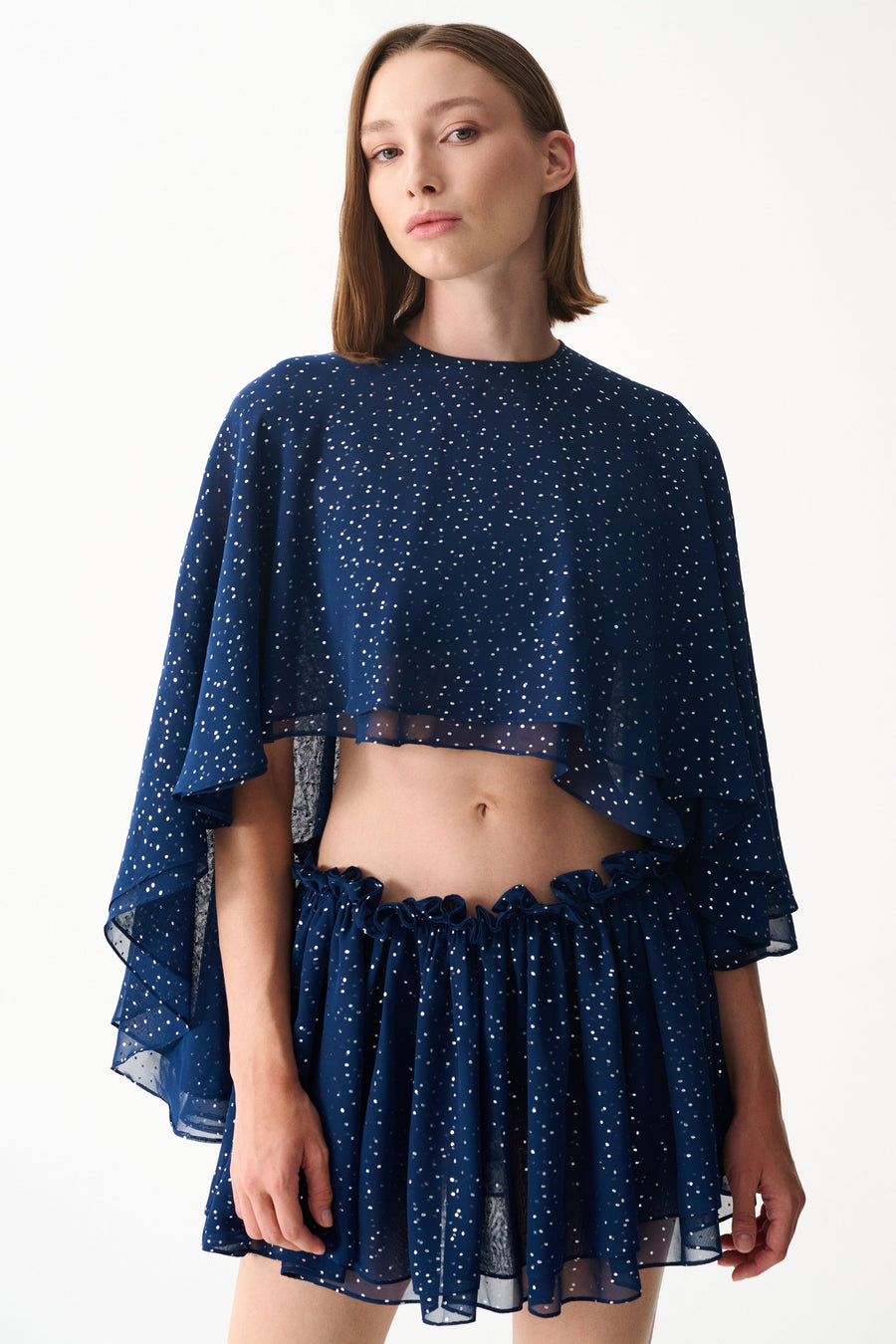 HEAVEN CAPE / SHINY NAVY BLUE