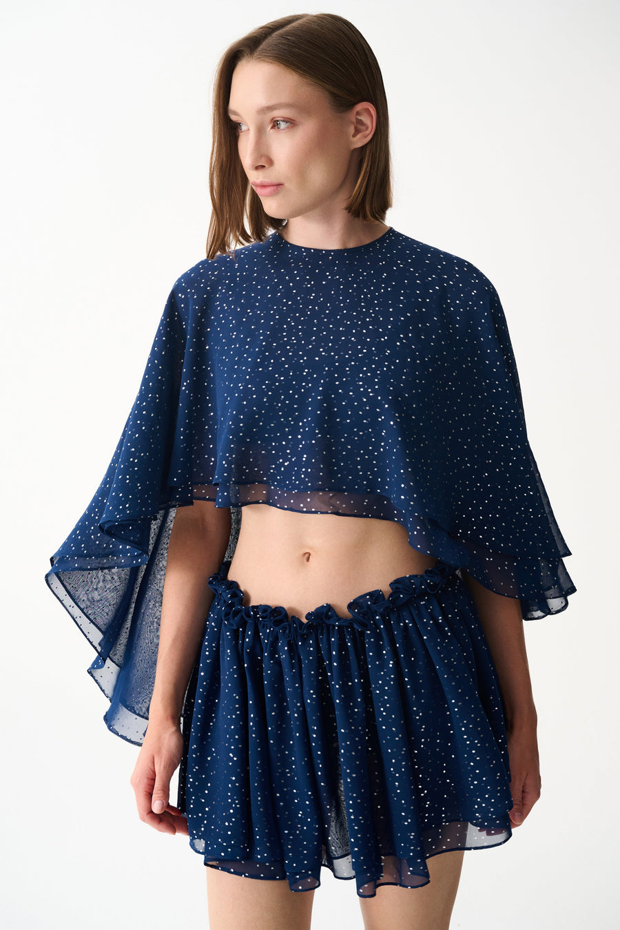 HEAVEN CAPE / SHINY NAVY BLUE