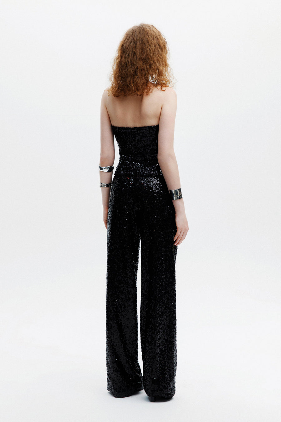 ALLURE BUSTIER / BLACK SEQUINED