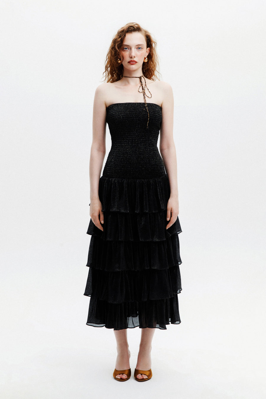 FLORA DRESS / SPARKLY BLACK