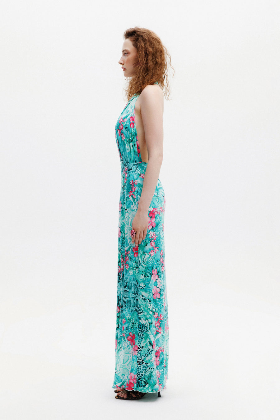 ROSALIE DRESS / TURQUOISE FLORAL