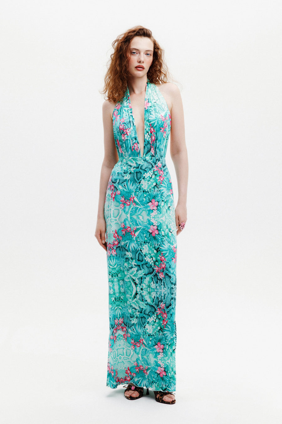 ROSALIE DRESS / TURQUOISE FLORAL