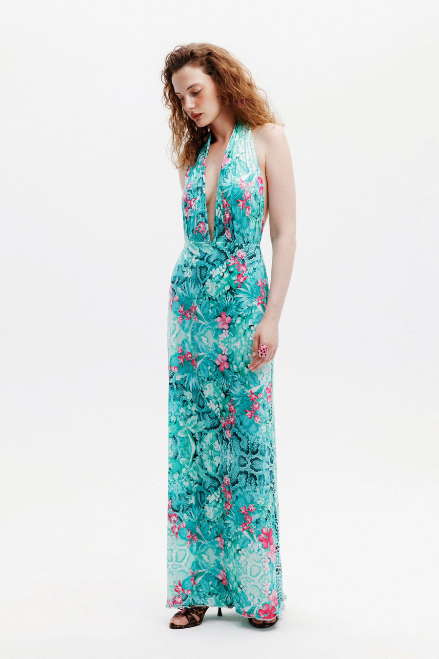 ROSALIE DRESS / TURQUOISE FLORAL