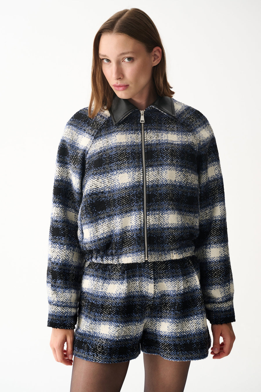 INDIGO JACKET / NAVY BLUE PLAID