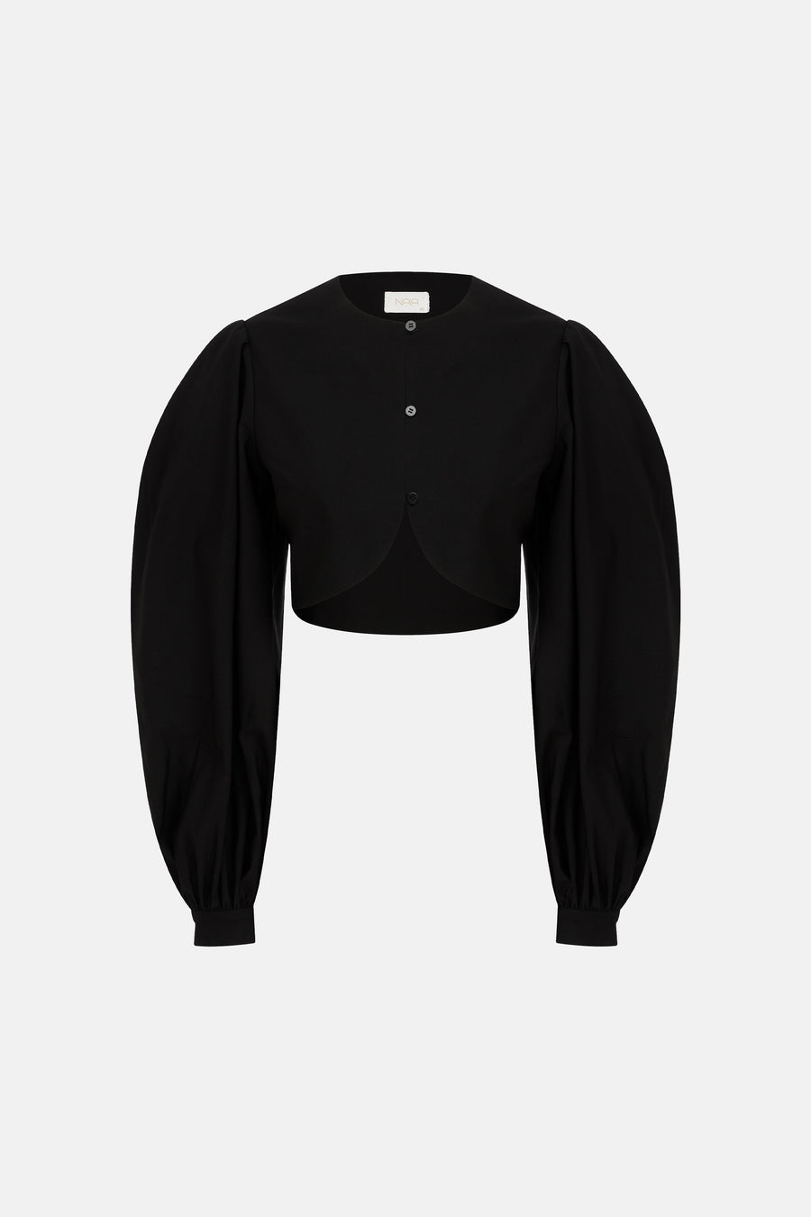 KIKI BALOON SLEEVED SHIRT / BLACK