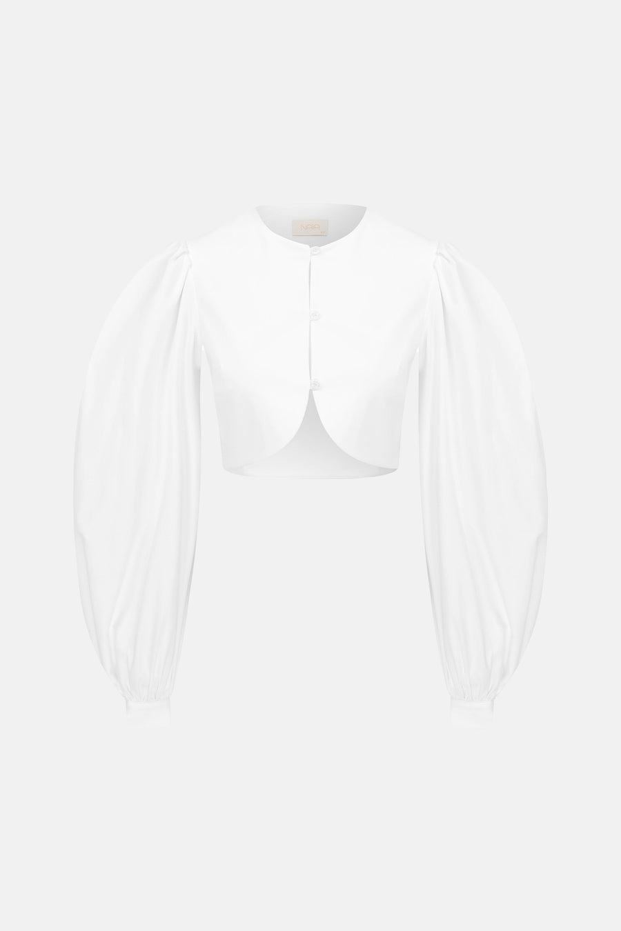 KIKI BALOON SLEEVED SHIRT / WHITE