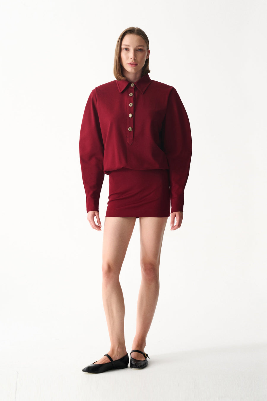 LUCKY DRESS / MAROON