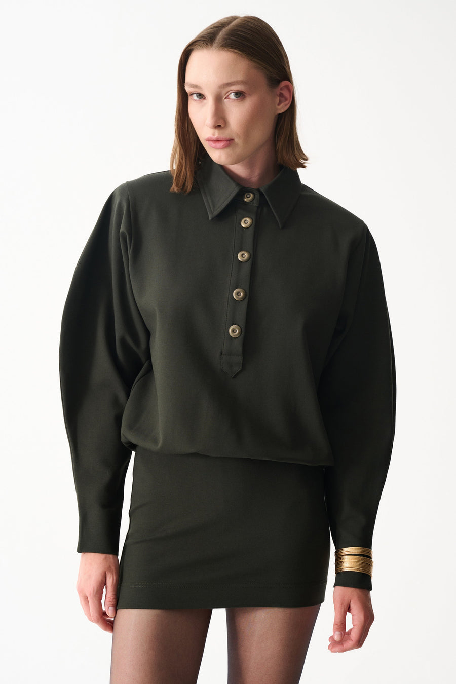 LUCKY DRESS / DARK GREEN