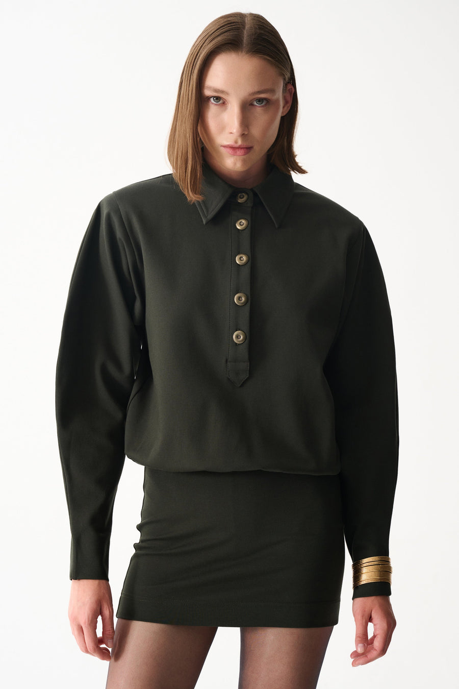 LUCKY DRESS / DARK GREEN