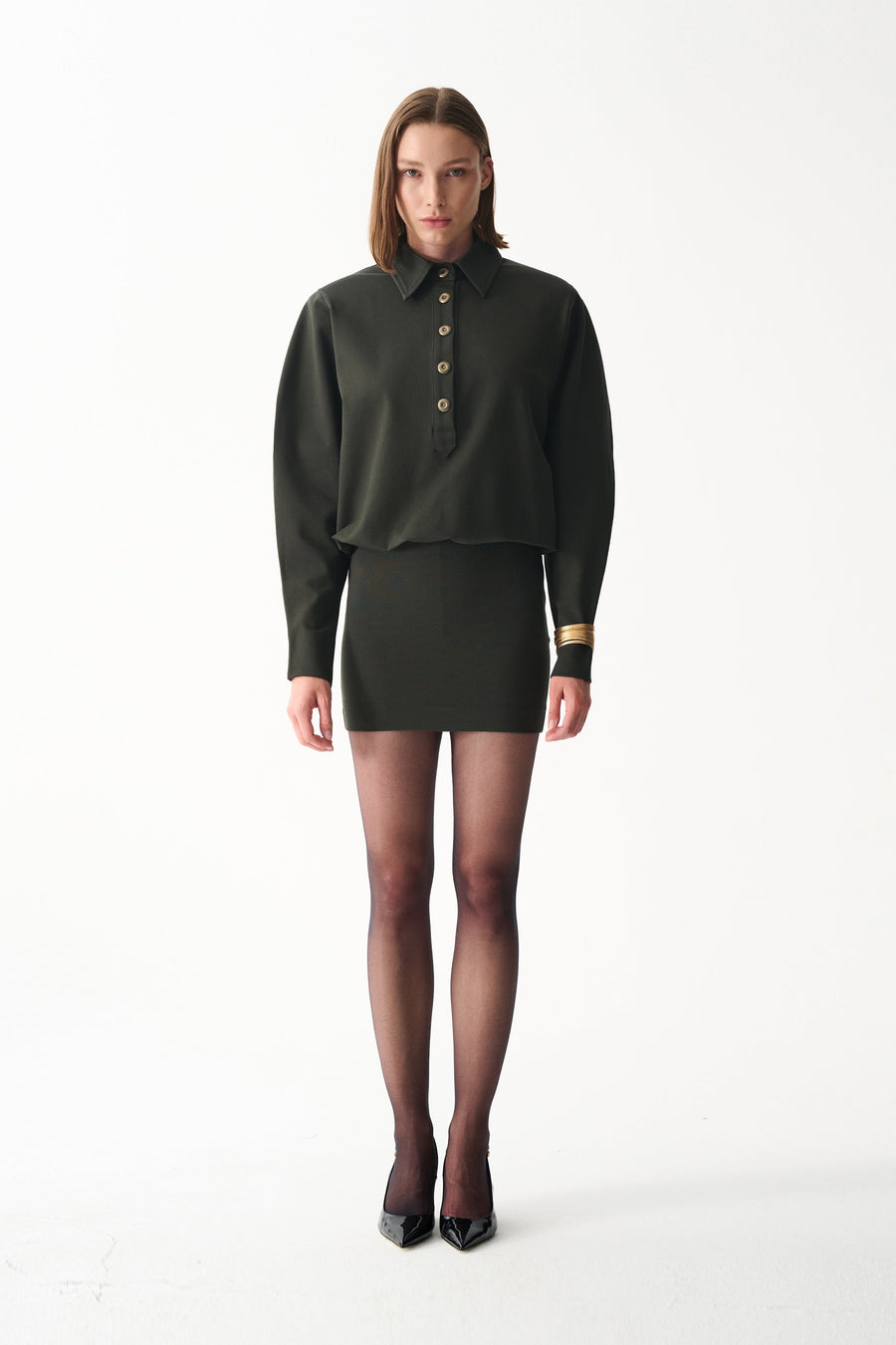 LUCKY DRESS / DARK GREEN