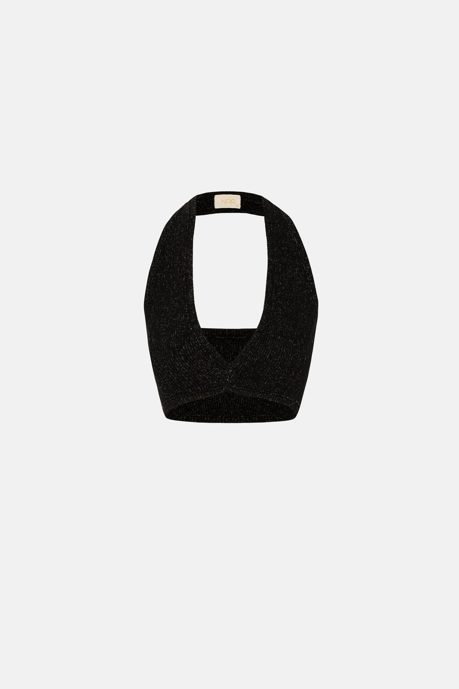 MUSE KNITWEAR CROP WEST / BLACK