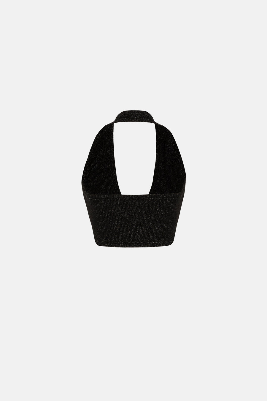 MUSE KNITWEAR CROP WEST / BLACK