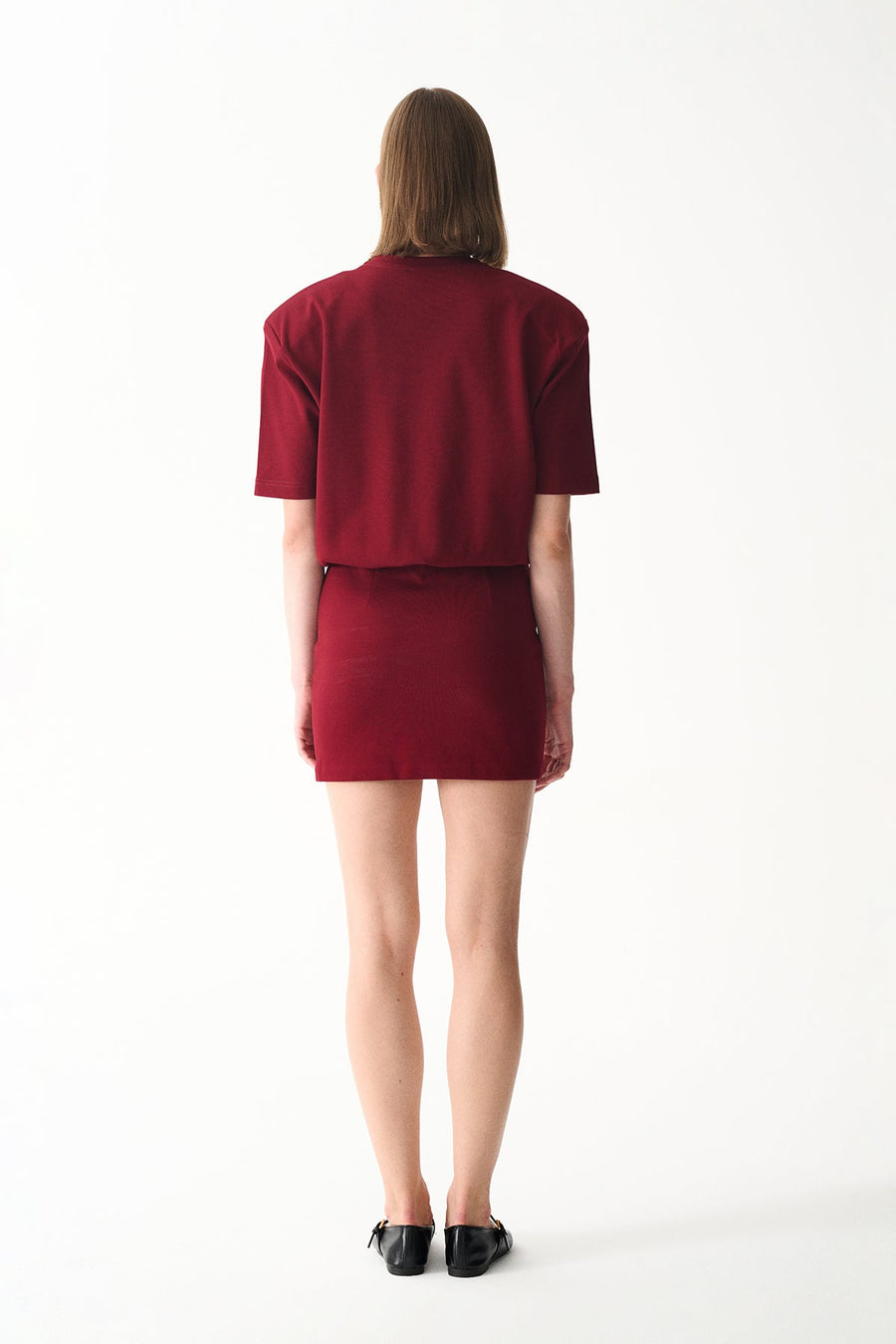 MIU T-SHIRT DRESS / MAROON