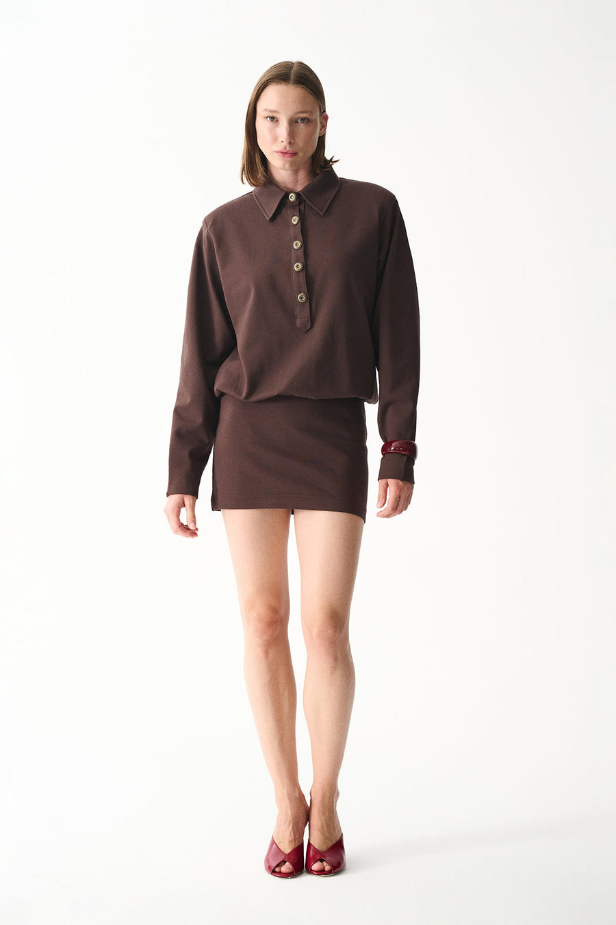 LUCKY DRESS / BROWN